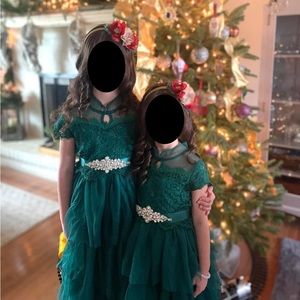 Trish Scully Emerald Green Christmas Dress Size 10